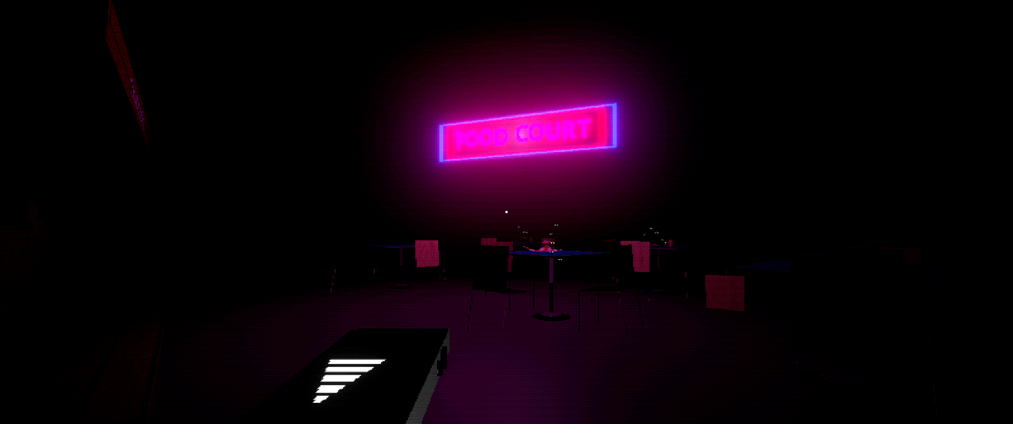 Spooky food court in Light Forsaken